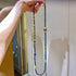 Vintage-Inspired Natural Lapis Lazuli & Carnelian Designer Lariat Necklace