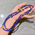 Vintage-Inspired Natural Lapis Lazuli & Carnelian Designer Lariat Necklace