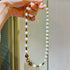 Vintage Premium Natural Freshwater Pearl & Tiger's Eye Starry Sky Necklace