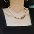 Vintage Premium Natural Freshwater Pearl & Tiger's Eye Starry Sky Necklace