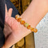 10mm Caramel Honey Cream Citrine Designer Bracelet