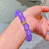 12mm Natural Violet Quartzite Gemstone Bead Bracelet