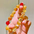 10mm Caramel Honey Milk Natural Yellow Tower Quartz & Carnelian Designer Bracelet
