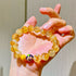 10M Maillard Style Natural High-Quality Citrine Yellow Tower Crystal Antique Amber Bracelet