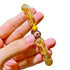 10M Maillard Style Natural High-Quality Citrine Yellow Tower Crystal Antique Amber Bracelet