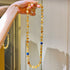 10mm Natural High-Quality Citrine Yellow Tower Crystal Lapis Lazuli Vintage Lariat Necklace