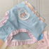 Dreamy Little Sweet Bear Girls' Triangle Pants Blue Sweet Underwear Women's 7a Level Antibacterial