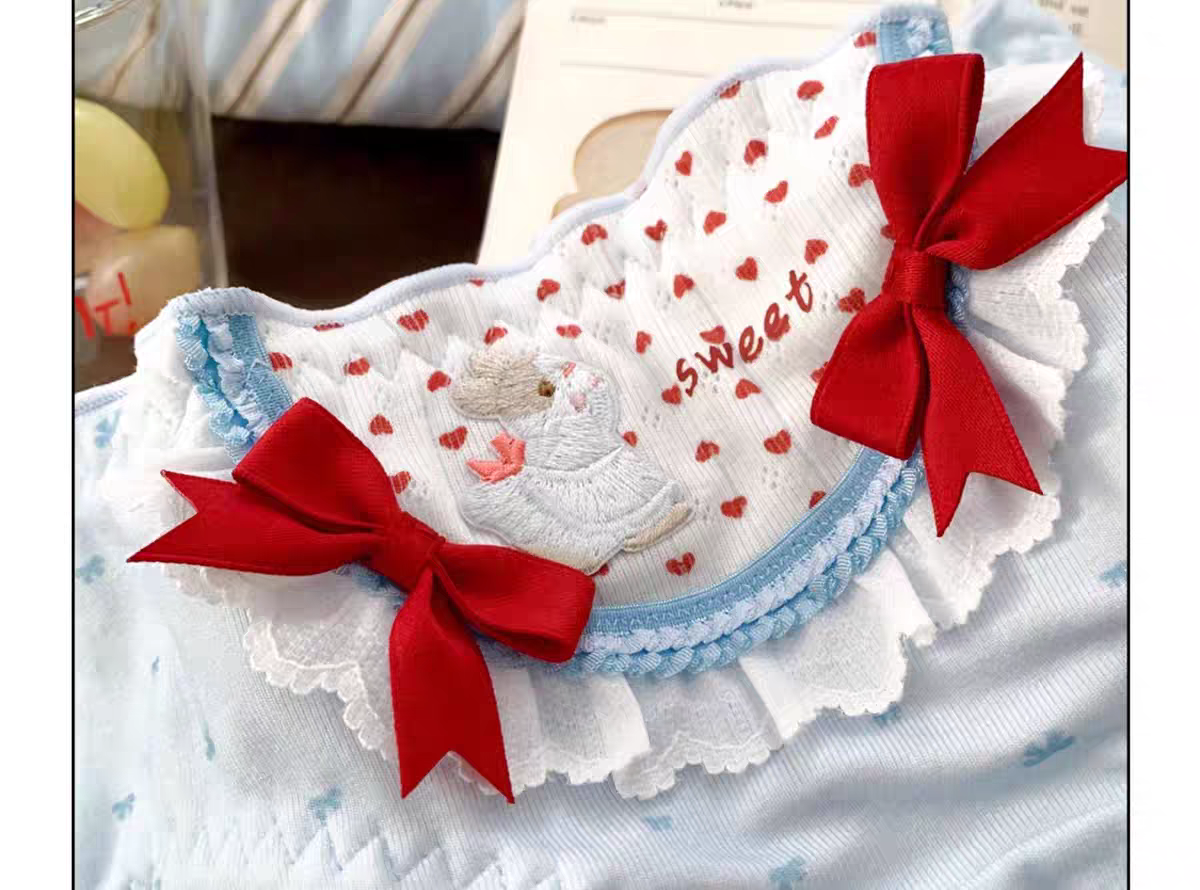 Velvet Rabbit Sweetheart Japanese Sweet and Cute Style Underwear Women 2 Pure Desire Low Waist Triangle Pants Pure Cotton Crotch