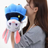Cotton gloves for women in winter, cute and plush, thick animal claws for couples, hanging neck cartoon, warm and soft