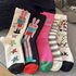 Autumn and Winter Dopamine Socks Children's Ins Cute Cartoon Girl Middle Socks Design Sense Long Socks