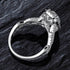 High-end high carbon diamond ring female main diamond 2 carat set ring s925 - MOWTE