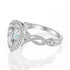 High-end high carbon diamond ring female main diamond 2 carat set ring s925 - MOWTE