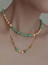 Original Green Shell Freshwater Pearl Necklace Women's Clavicle Chain Sweater Chain - MOWTE