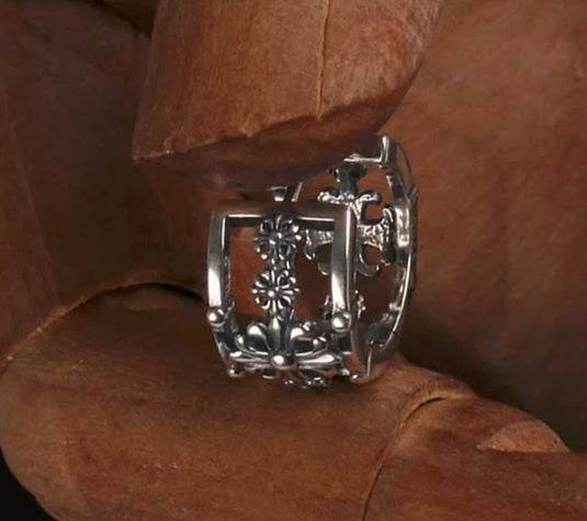 Temperament Couple 925 Sterling Silver Earrings Personalized Crow Style Silver Hip-Hop Street Ear Ring - MOWTE