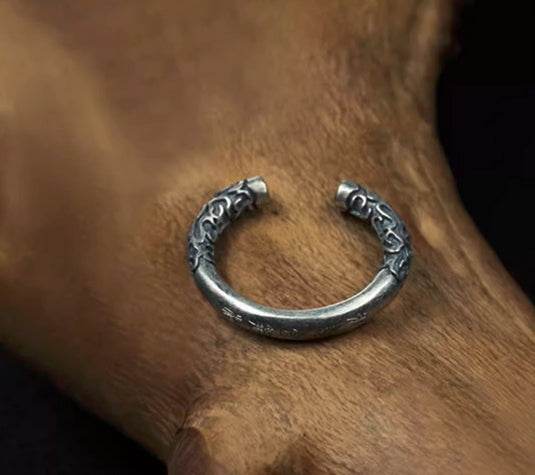 Personalized sterling silver ear clip without pierced ear bone clip vintage silver earrings - MOWTE