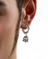 Men's Sterling Silver Stud Earrings Silver Jewelry Gothic Earrings - MOWTE