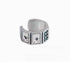 Men's sterling silver ear clip without pierced ear bone clip auricle ear jewelry flash diamond poker silver jewelry - MOWTE