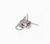 Pure silver earrings Sphinx cat personality male and female temperament handsome and trendy earrings - MOWTE