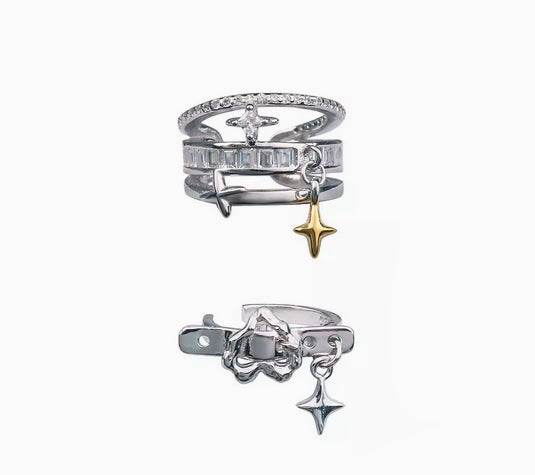 Star earrings cuff - MOWTE