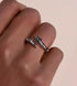 Pure silver ring temperament arrow sparkling diamond hip-hop hooligan handsome ring - MOWTE