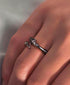 Pure silver ring temperament arrow sparkling diamond hip-hop hooligan handsome ring - MOWTE