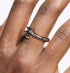 Pure silver ring temperament arrow sparkling diamond hip-hop hooligan handsome ring - MOWTE