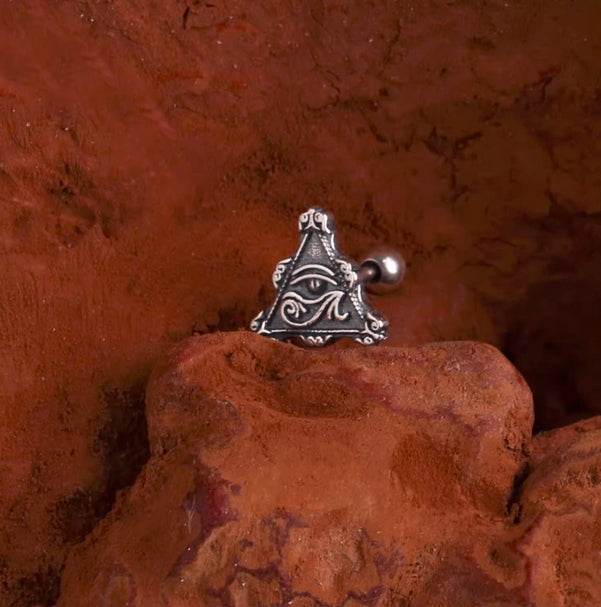 Personalized design of pure silver earrings INS retro earrings - MOWTE