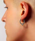Pure silver earrings with personality Magi retro hip-hop silver jewelry trendy and cool style - MOWTE
