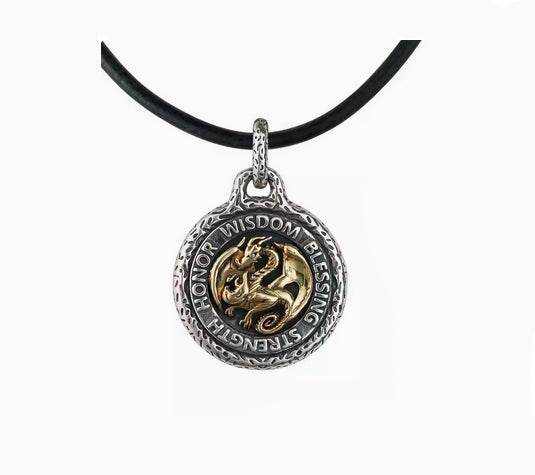 Sterling silver necklace six-pointed star handmade retro original design men's and women's accessories trendy chain - MOWTE