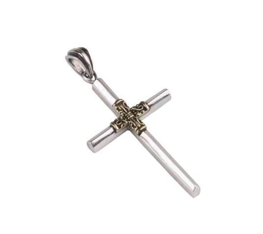 Silver Cross Necklace - MOWTE