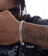 Silver Cuban chain bracelet for men and women hip-hop couples - MOWTE