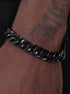 Three-dimensional cutting Cuban chain bracelet hip-hop men's trendy fashion - MOWTE