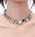 Original white button necklace with sweet and retro design, exquisite collarbone chain - MOWTE