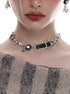 Vintage star leather necklace high-grade clavicle chain - MOWTE