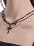Sacred Contract Sweet Cool Neutral Cross Necklace Hip Hop Punk Clavicle Chain Trend - MOWTE