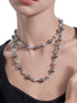 Round high gloss pearl necklace versatile for commuting layered necklace for wearing - MOWTE