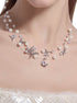 Multi layered Starry Sky Pearl Necklace Beaded Clavicle Chain Neck Chain - MOWTE
