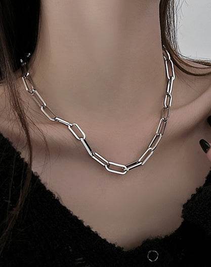 Neutral sterling silver advanced necklace accessories - MOWTE