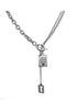 Pure silver necklace sweater chain long letter pendant - MOWTE