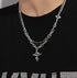 Pure silver necklace star hip-hop street sweater chain - MOWTE