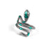 Green Snake Silver Ring - MOWTE