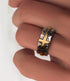Brass Cross Silver Ring - MOWTE