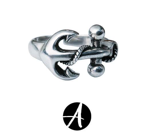 Silver Anchor Rings - MOWTE