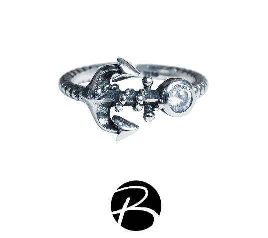 Silver Anchor Rings - MOWTE