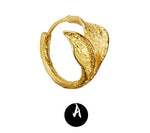 Sterling silver earrings three-leaf elegant silver jewelry original designer silver earrings - MOWTE