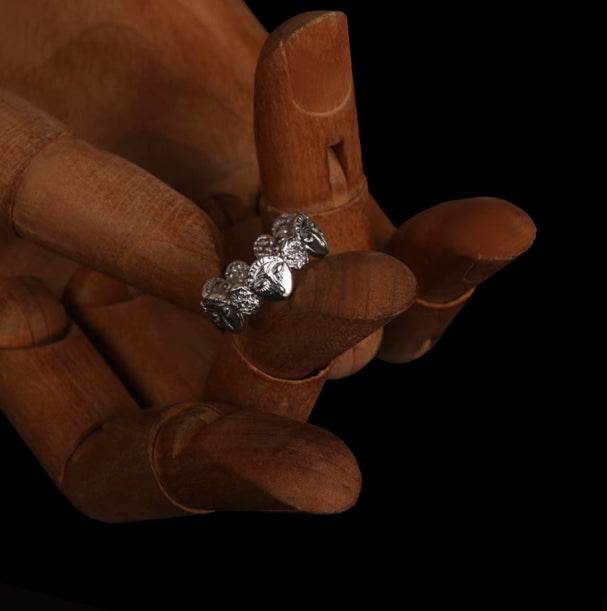 Retro open ring adjustable tail ring - MOWTE