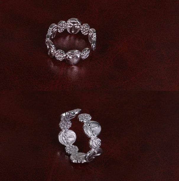 Retro open ring adjustable tail ring - MOWTE