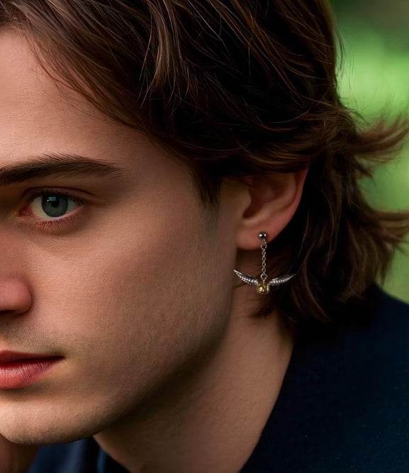 Sterling Silver Earrings Couple Personalized Accessories - MOWTE