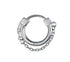 Sterling silver earrings handsome hip-hop street silver earrings - MOWTE