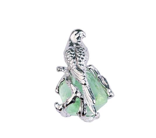 Sterling Silver Stud Earrings Temperament Bird Gemstones for Handsome Couples - MOWTE